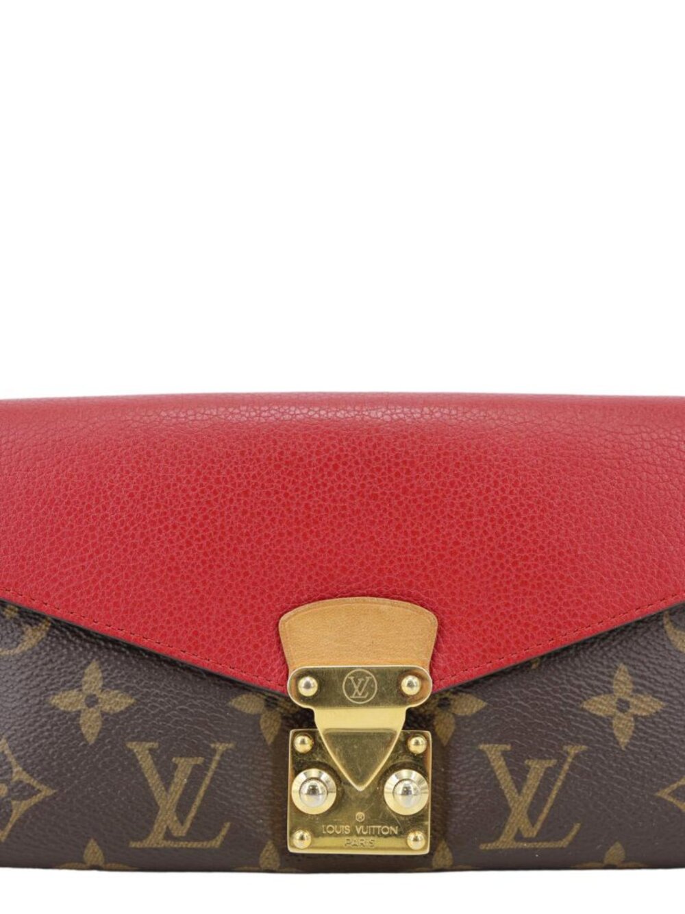 Louis Vuitton Pallas Monogram Canvas Wallet Red